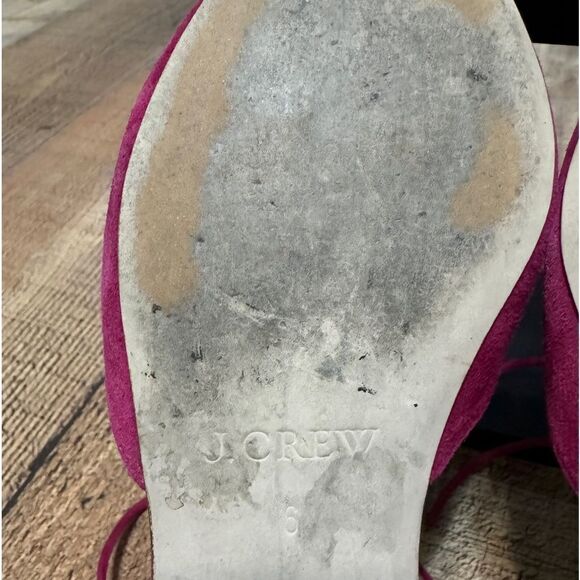 J. Crew Suede Lace-Up Pointed Toe Flats - Picture 8 of 9